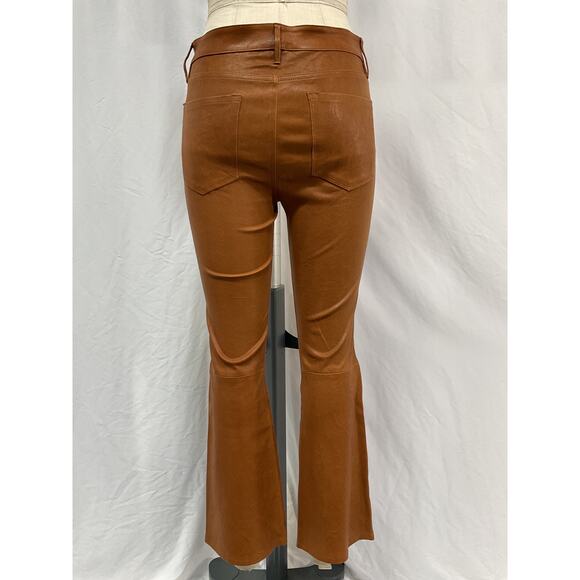 Frame 'Le' Tan Leather Crop Mini Boot Size 28 - Picture 2 of 4